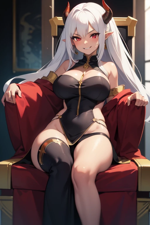 detailed background, masterpiece, best quality, smile, ornament,1girl, (huge tits), nipple pasties, revealing clothes, high heels, portrait, stage , audience , long hair, charming eyes, headset
