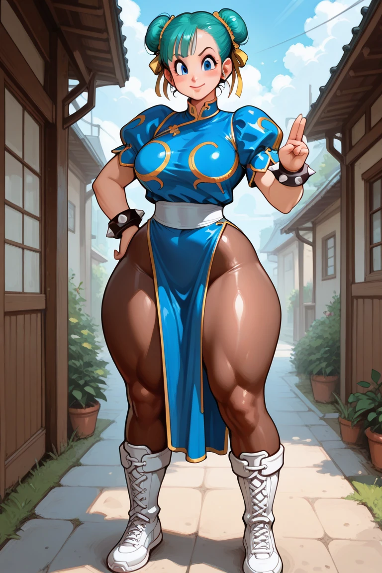 (masterpiece, best quality:1.3), 1female, solo, wide hips, thick thighs, chun-li, from behind, sweaty, sweaty body, shy smile, large mug full of smegma, smelly smegma, beach, holding nose, perfect face, glass mug, drinking from mug