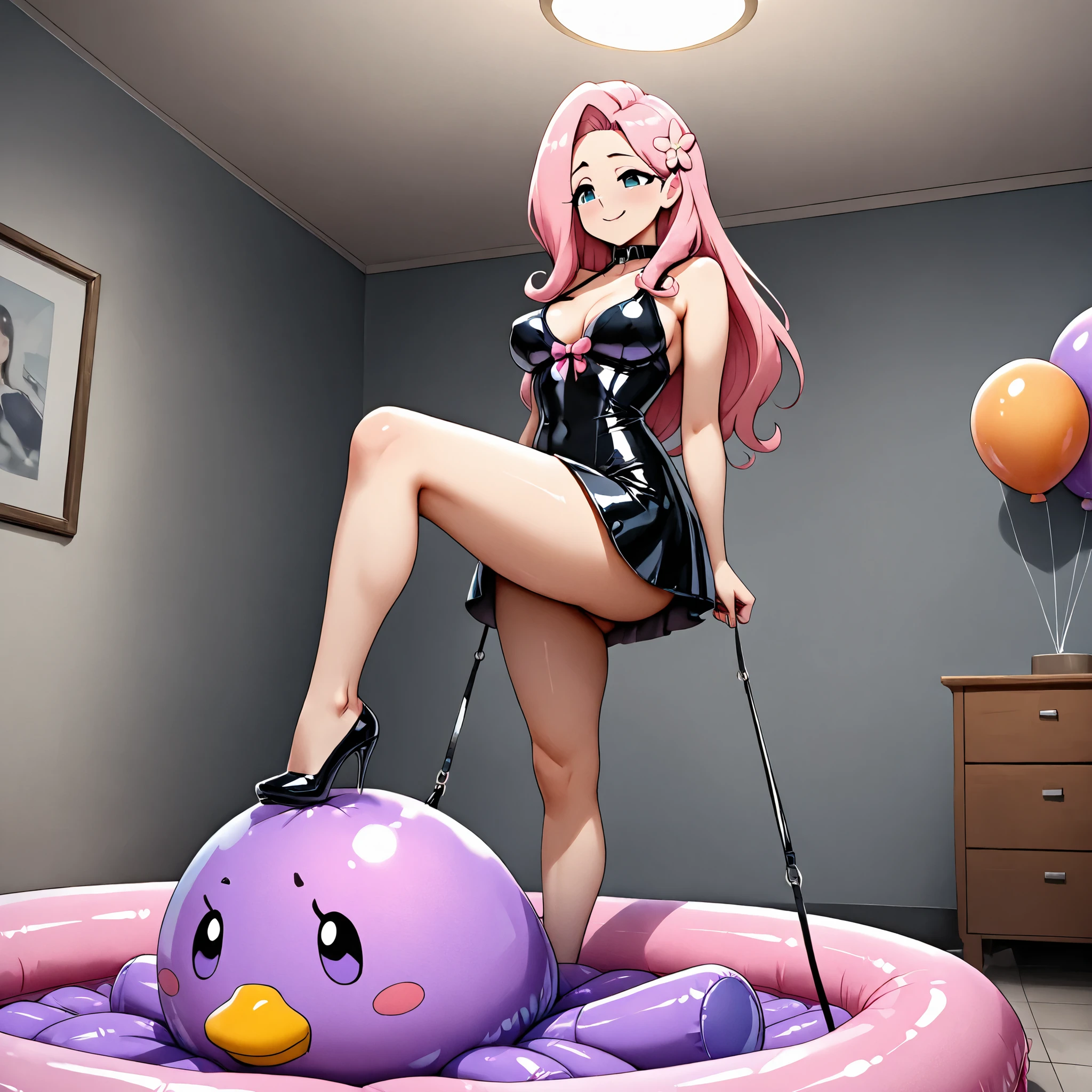 (candyland)(a beautiful woman , age olorful hair, lactating)is in a candyland living room. A gummy tentacle beast is sexing heard and deep, big tentacles penis, intenlime, sweating, anal sex, anal seenis the throu armslegs restrained, brutal tentacle sex
