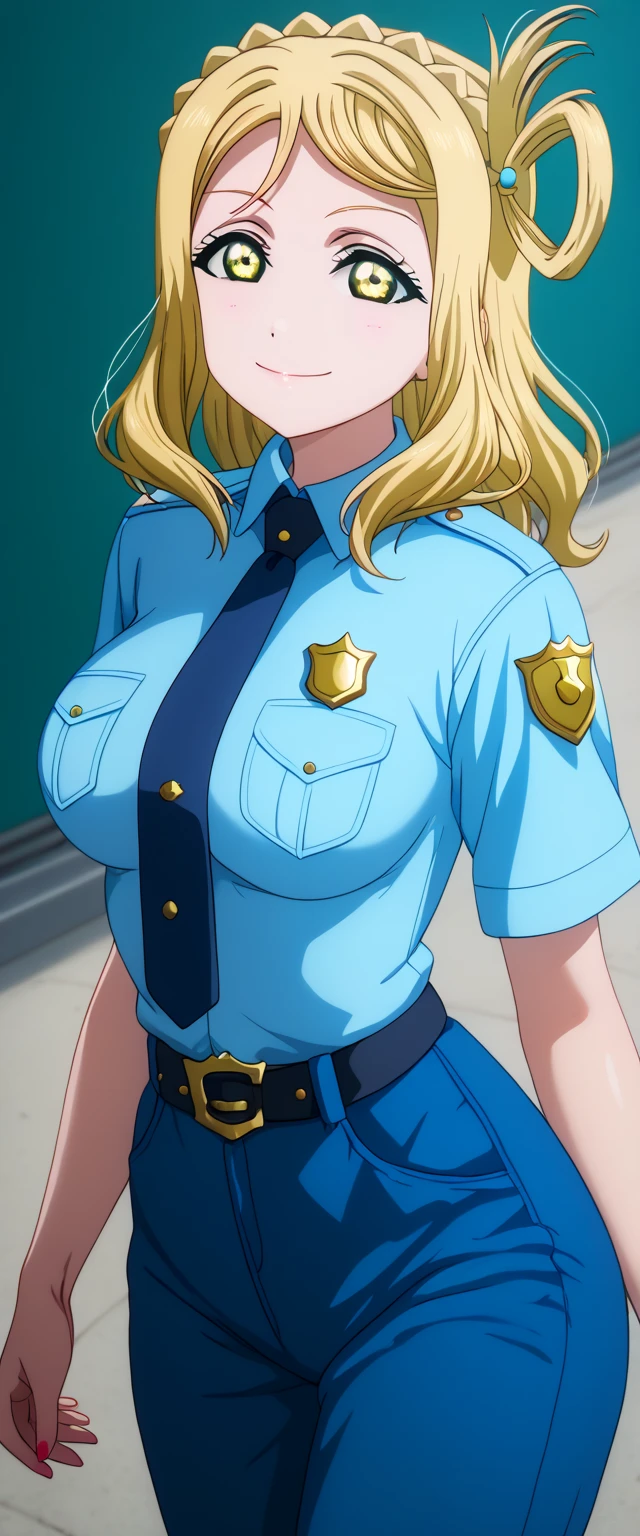 Sweat、((Showing her boobs))、((Show your crotch))、Embarrassingポーズ、Embarrassing、blush、nsfw:9、Reiko Akimoto、Reiko,Anime Style、chestの谷間, Short sleeve, policewoman, ((ピンクcolorの制服)), (((Erect nipples))), Very short pleated skirt,policewoman帽 , Long Hair, bangs, blue eye, Blonde, 1 girl, Mature Woman,beautiful Finger,beautiful long legs,beautiful body,beautiful Nose,beautiful character design, perfect eye, perfect face,expressive eye,Perfect balance, View your viewers,(Focus on her face),Mouth closed, (Innocent_big_eye:1.0),Light_笑face, Official Art,Very detailed CG ユニティ 8k 壁紙, Perfect lighting,colorful, bright_front_face_Lighting,Glowing Skin, (masterpiece:1.0),(Highest_quality:1.0), 超High resolution,4K,Very detailed, photograph, 8k, High resolution, High resolution, Absurd:1.2, 400 for Kodak Port, Film Grain, Blurred Background, Bokeh:1.2, Lens flare, (Vibrant_color:1.2),プロのphotograph, (beautiful,big_chest:1.5), (beautiful_face:1.5),(narrow_Waist),