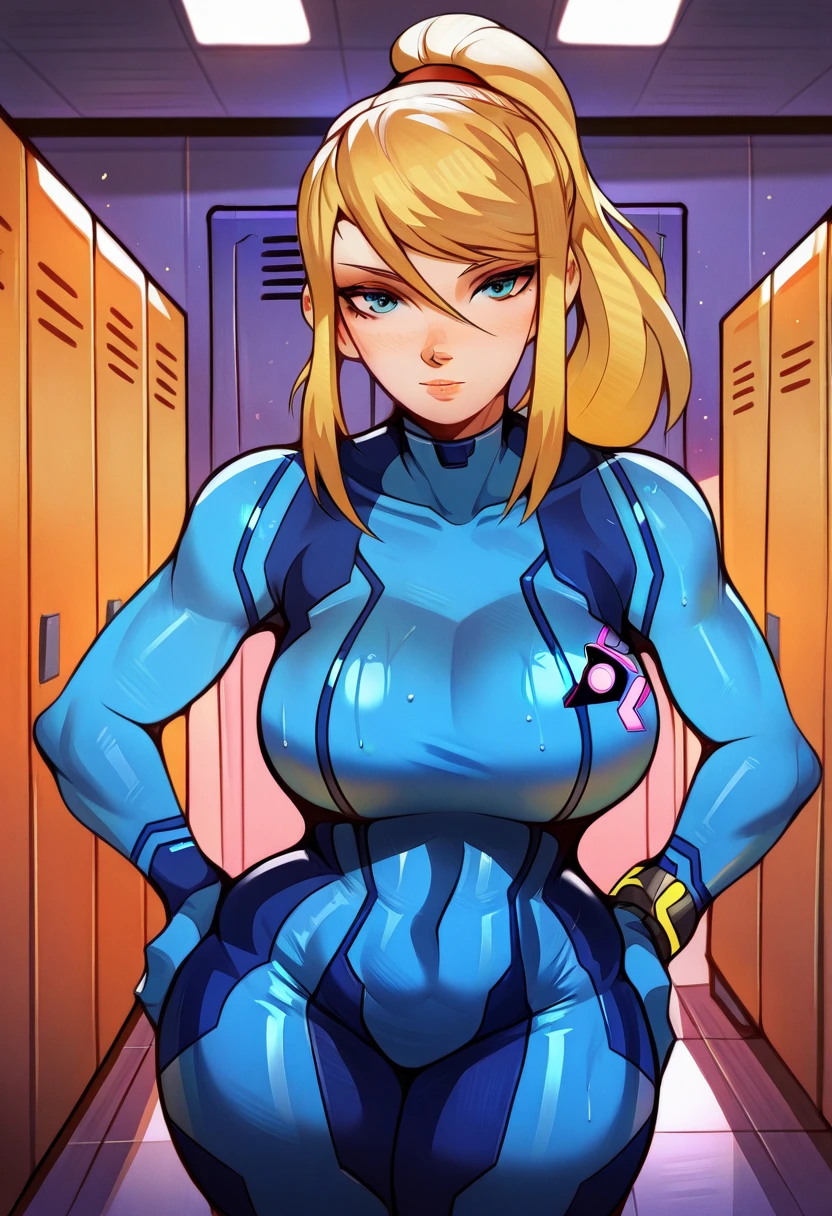 High resolution, Super Mario Galaxy, Marching Rows of Robot Princess Rosalina Clones, Plump Botox Lips, Latex, Metallic Braided Hair Bun, Supercomputer Robot Bodybuilder Body, Robot face made of silver with copper accents, Military Supermodel Cyborg, Copper eye shadow and mascara, Copper lips, blonde hair