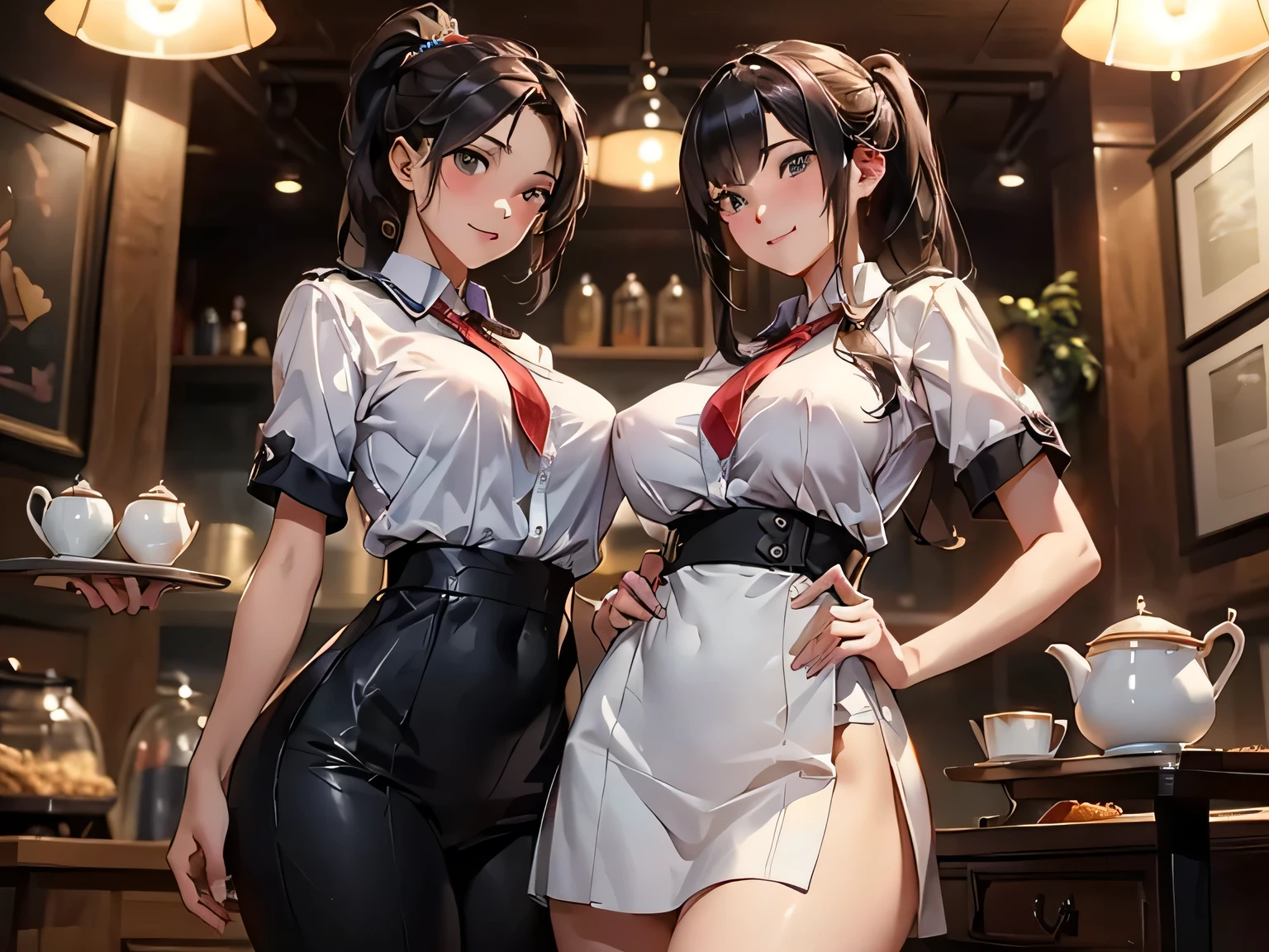 Extra-large big breasts，chiquita，Wearing a small white school uniform，Be red in the face，black lence stockings，Soaked by rain，Get wet，In the bathroom，Pink