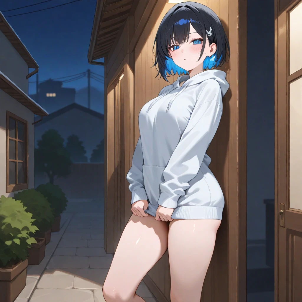 (Vtuber Standing Pictures)、(Standing picture on the front)、Bukkake, Large Breasts、Nipples、naked、Creampie、Large amount of semen、pusssy, trembling、naked、One girl, underside_greenarchive, bedazzling eye, Expose 胃, Exposeしたへそ, nakedのおなか, eye, Expose , , amount、 green_eye, black_hair, Hello, have, Jacket、Shoulder Bare、feet、White Background, whole body