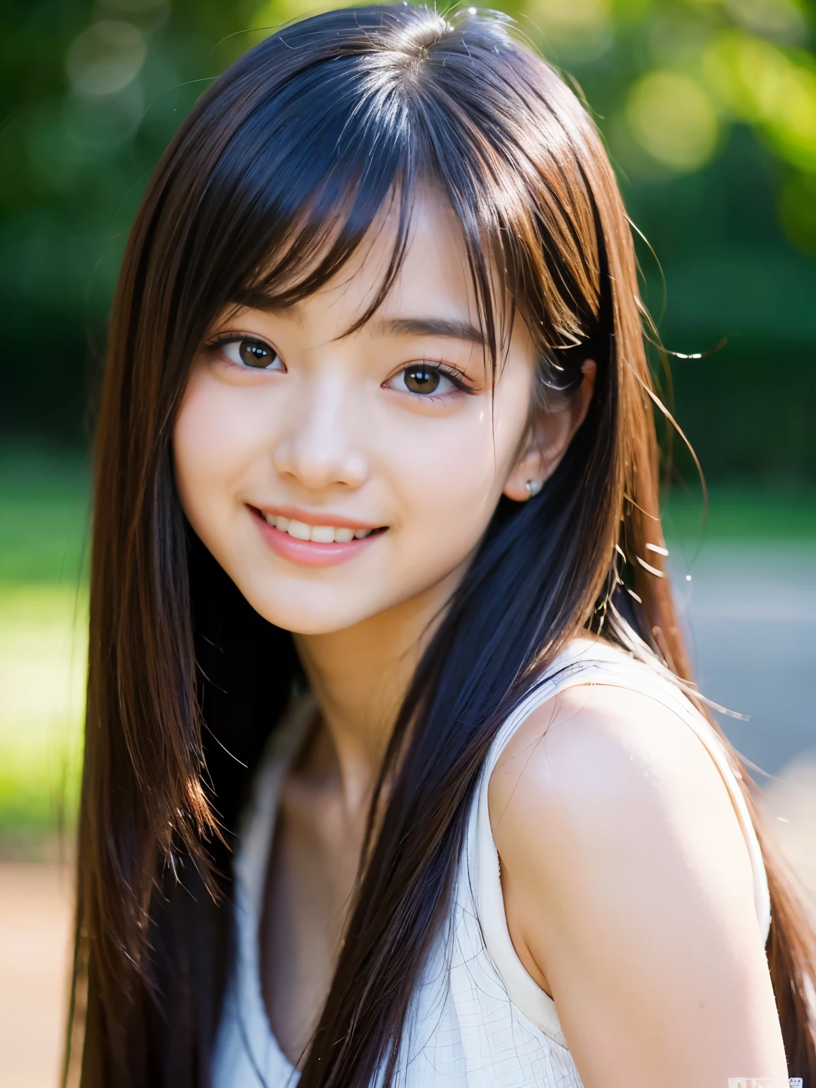 ((highest quality)), ((masterpiece)), (become close), Perfect Face　Long black hair standing in front of a wall, Long, shiny black hair, black silky hair, Extra Dark Natural Black Hair, long Straight black hair, Long black straight hair, Perfect silky straight hair, Straight black hair, Long black hair, Her hair is long and straight, detailed Long black hair　White Lingerie　(Big Tits 1.8)　(Super long hair down to the ankles)　1 female　12 years old Japan&#39;cutest middle school girl　(Standing model)　Shy smile　Neat bangs　The neatly trimmed bangs are princess cut and cover the entire forehead...　Lipstick is light red　Close up of the whole woman　Beautiful Hands　Thin fingers　Five Fingers　(Narrow-mouthed)　Natural Makeup　(Advance)
