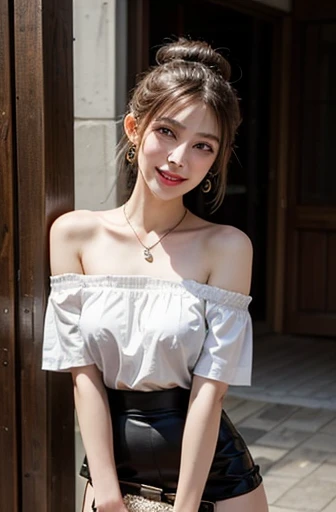 table top, 最high quality, shape, Super detailed, finely, High resolution, 8k wallpaper, 完璧なダイナミックな構shape, finelyて美しい目,wavy hair,、natural color lip, bold sexy pose,笑face, 20 year old girl、cute、sexy shot looking at camera,Ultra-realistic raw photos, hostess'face、Clothes are random, high quality、surreal、healthy、笑face、Slender perfect shape、beauty of japan、 necklace、perfect eyes beautiful skin、Upper body、The location is Shibuya, very thin waist, people々focus perfectly on,