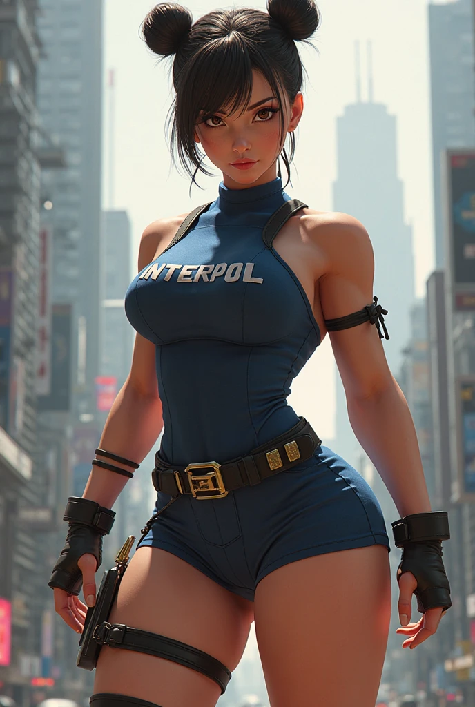faye,ponytail,lips,black hair,brown eyes,
black body suit,armor,sitting,zipper down,cleavage cutout,
looking at viewer,solo,upper body,
city,futuristic,serious,cleavage,arms up,
(insanely detailed, beautiful detailed face, masterpiece, best quality),solo,
<lora:faye-10BDv7:0.8>,