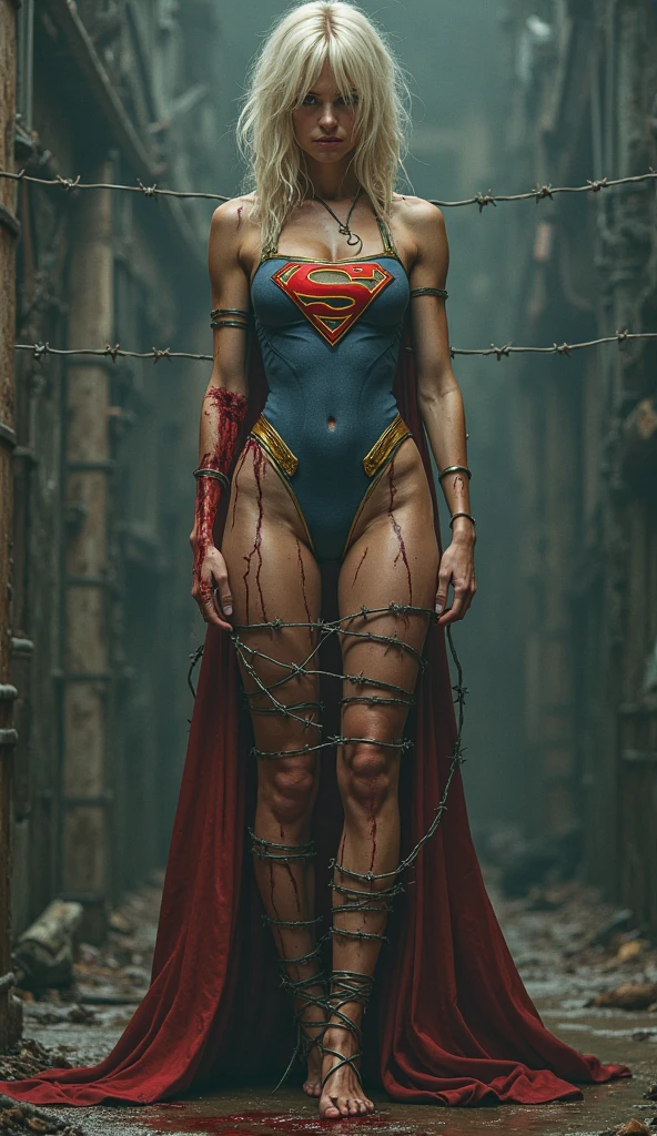 (( She's weak., nas pontas dos dedos)) ((She is subdued by the cops. ((She is handcuffed by the thugs)), ((She is surrendered and groped by strong bandits)) (She's wearing stiletto high heels) ((Your blouse is tattered, Your mesh is tattered, his uniform is tattered, seu traje esta esfarrapado, your clothes are tattered)). sem calcinha. no-bra. ((SUPERHEROINE Wonderwoman BITCH, vagabunda, prostituta, vadia)) She's sweaty all over her body. She's screaming in terror, She's terrified, She's crying a lot. ((ela tem cabelo preto, ela tem cabelo longo))((She's wearing Fishnet Garter Belt socks..)) ((Wearing a thick metal necklace around the neck )) She screams and begs for mercy, Ela cai no choro. Wearing a thick metal necklace around the neck with a chain. (your clothes are wet) (Your body is scratched, ela tem hematomas pelo corpo) (she's drooling, seus olhos revirados. Usando maquiagem pesada no rosto. (Your clothes are immoral, your clothes are indecent). Shibari, arms behind back:1.4), (hands on back), (obra-prima, melhor qualidade) 1.5, 1girl, sozinho, (sexy, mulher bonita, rosto perfeito, olhos perfeitos) corpo inteiro, (Shibari, arms behind back:1.4), (hands on back), ((cabelos pretos)). ((High Definition Face))