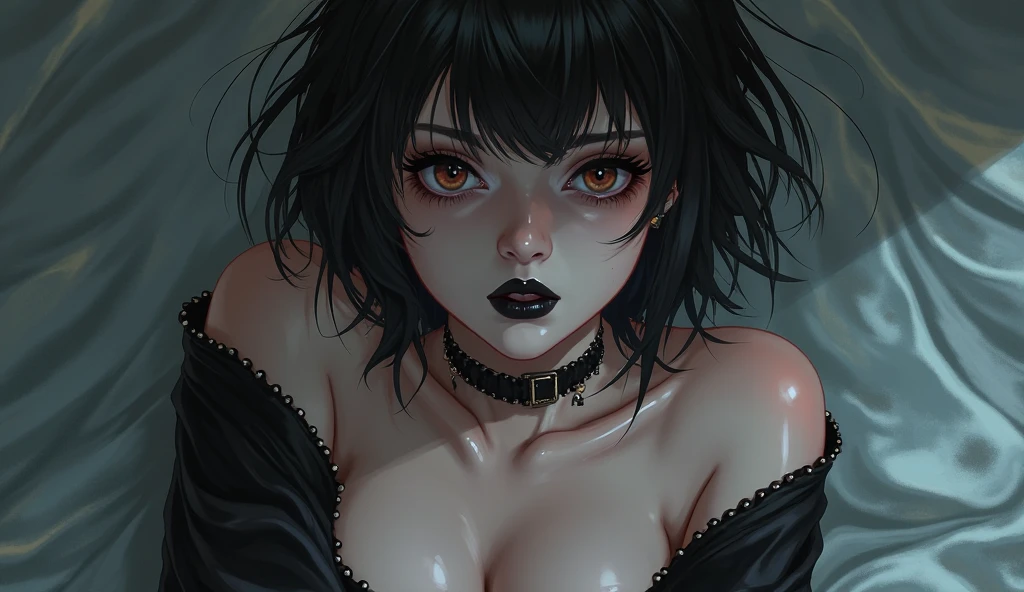 Sexy girl gothic makeup
