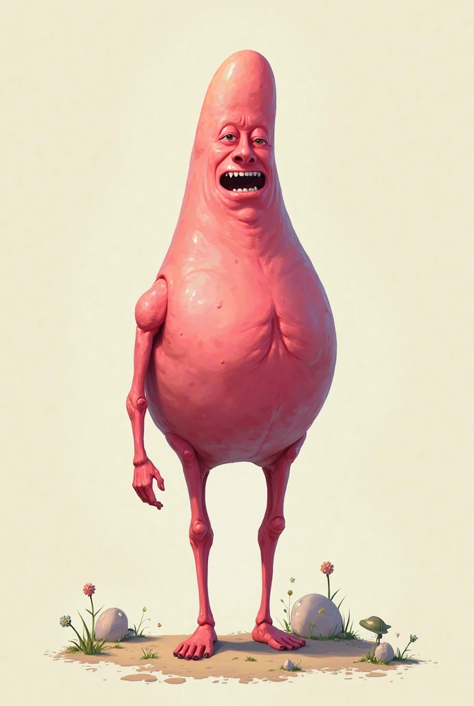 Man with a giant penis,