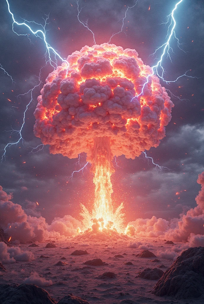 Nuclear Explosion Inversion Jugg XL - SDXL,clear HDR recording,ral-czmcrnbw,<lora:Cosmic Rainbow Style [SDXL]å®å®å½©è¹ç©ä½:0.9>,