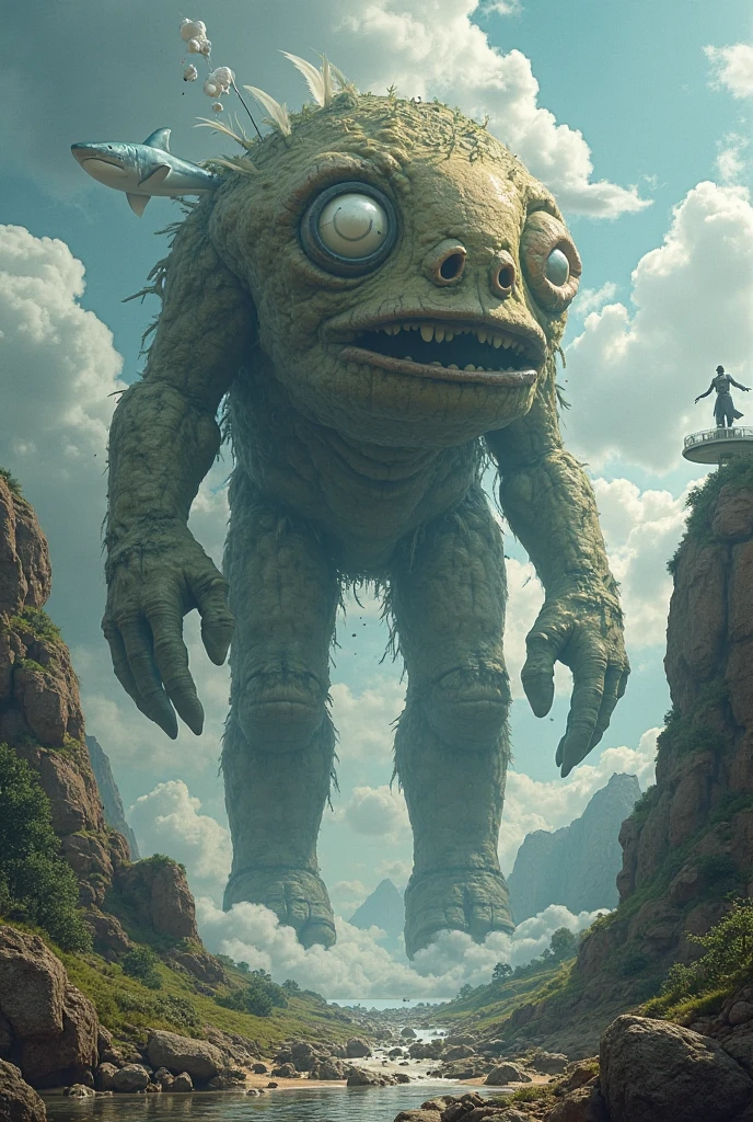 view from height,full-body-shot,Very tall babygirl fairy ,The Alien Entity,moana, adventures,Cinematic, Technicolor,natural skin textures, hyper realisitc, hyper detailed,Extremely detailed,High contrast,Masterpiece,Realistic,Ultra Detailed,intricate details,realistic humid skin,extremly intricate,Epic Realistic, Romantic, cinematic style,irina yermolova, messy hair,luminous eyes,extremely detailed, [night landscape],masterpiece,intricate details,faded,eyes extremely detailed, high detailed eyes,4k resolution,RAW, Nikon Z9,village of fishers on seaside,Matterhorn of Switzerland-Italy Border,Kobold,n a Tim Burton inspired dreamscape,Alien invasion，Background of insanity