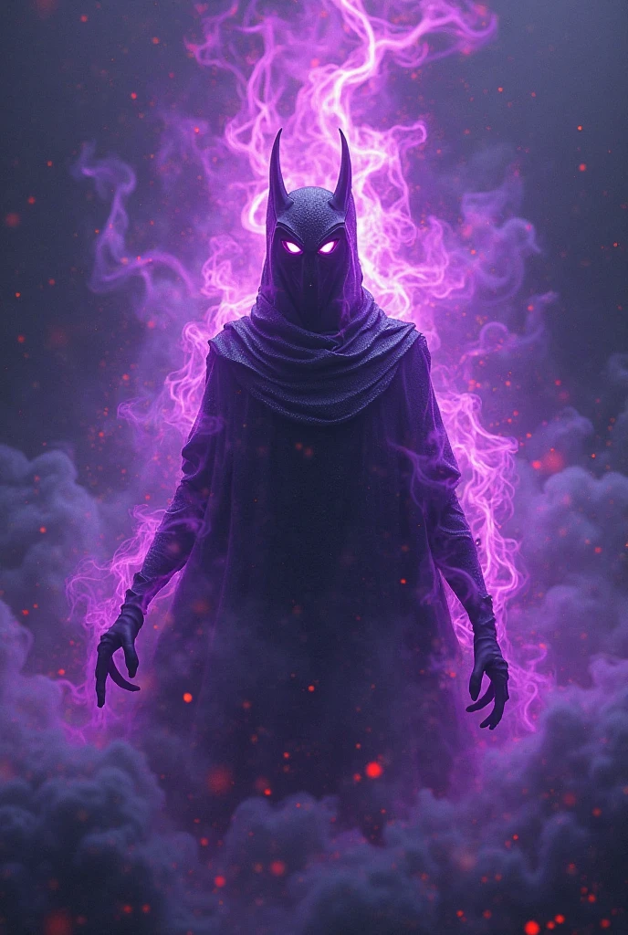 Am evil alien character in an anime character sitting in a Chinese cultivating posture with a white globe of light in between his hands with his surrounding dark and gloomy with smoke
Make him wear a black armor
Let him be floating in the sky
Make his surrounding very dark with black smokes