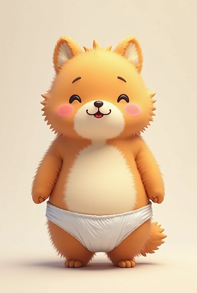 Create an image of Albere wearing diapers