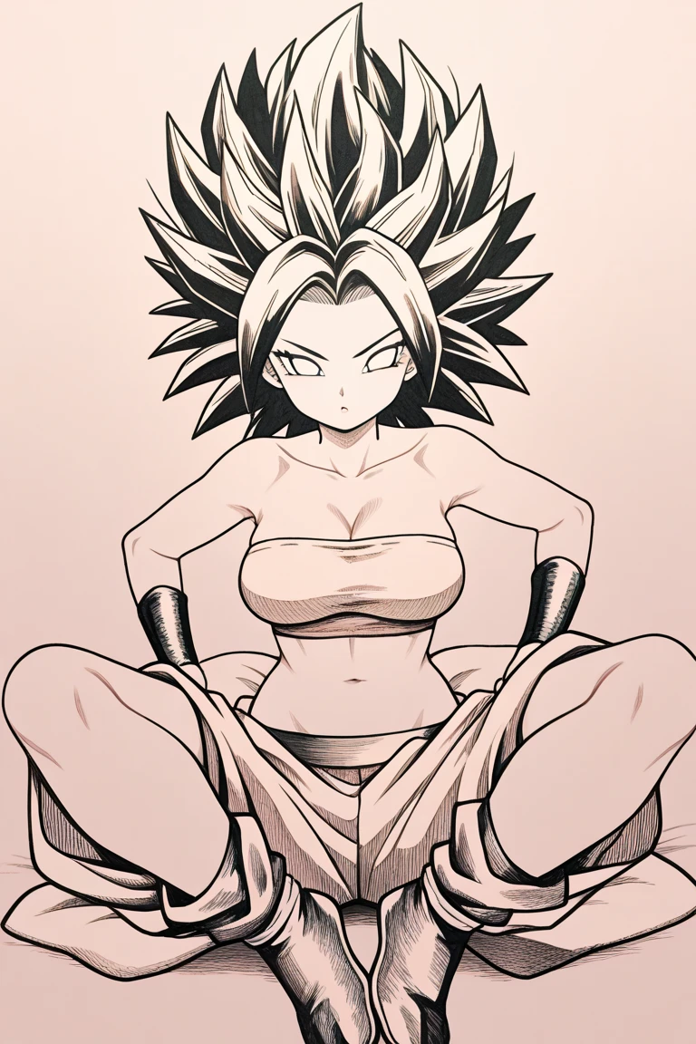 make a pretty lineart of a very pretty woman with a curvy body (big ass and big tits) Milf, seduction, underwear in cartoon style; Sketchbook