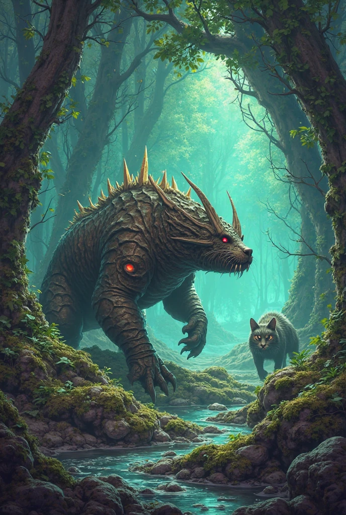 Trees 🌳 creatures 🎄 want blood, trees are scary and hungry, cinema 4d, national geographic photo, asaf hanuka, greg rutkowski, concept art, fantasy art, seb mckinnon, john kenn mortensen, mark brooks, gothic dark fantasy, roses, beauty, hyperrealistic, detailed natural, in jungle 