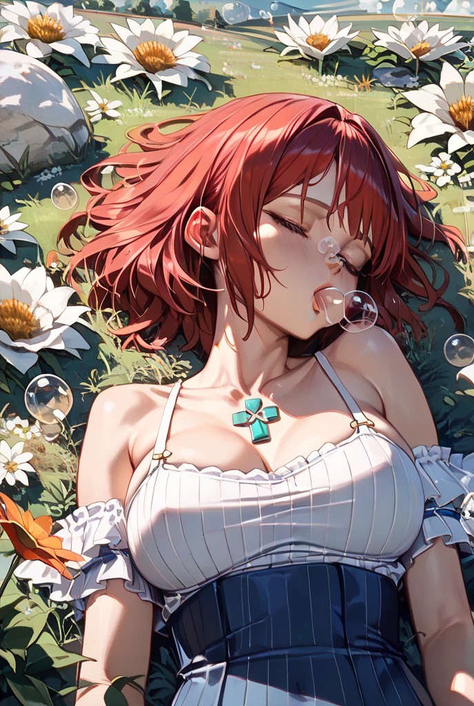 score_9,score_8_up,score_7_up,masterpiece,best quality, source anime, photorealistic, hyperrealistic, 8k,photo,raw,super detailed, extreme detailed, rating_explicit,
1girl, (defeat:1.4), arched back, arms at sides,
BREAK girl, shouko nishimiya, 18yo, long hair, pink brown hair, bangs between eyes, brown eyes, (large breasts:0.9),
shiny hair, beautiful detailed eyes, beautiful face,
pink leotard, White elbow gloves, pink thigh-high boots, frilled shirt collar,center frills,
Covered navel,covered abs,cleavage,sweaty clothes,
clothes reflecting light, ornate,noblesse,cute,Super beautiful girlIdol,
closed eyes, raised eyebrows, (Fainting),orgasm, (head tilt),sleeping,(wet girls, sweaty clothes),tears,battle damage,rape,folded,