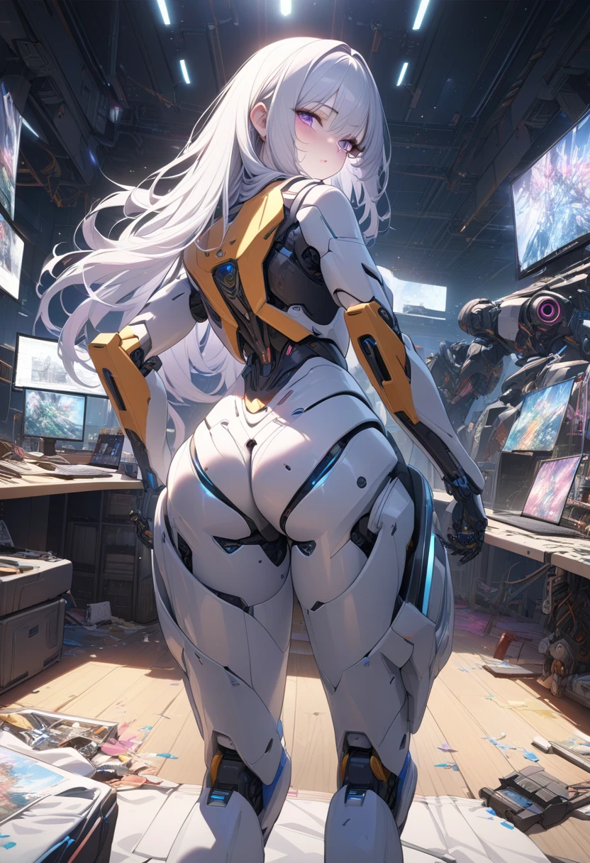Female robot, big butt