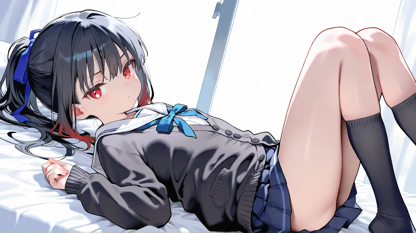 ultra-Top-quality by art God, ultra-detailed, high resolution, shinkai makoto style, anime moe artstyle, best anime 8k konachan wallpaper, pixiv contest winner, perfect anatomy, break,(Please draw a girl walking sleepily to school alone. ),break, a hyperrealistic trembling schoolgirl, (Solo,, tomboy,13-year-old:1.3),Full limbs, complete fingers,a junior high school student, androgynous charm, (Very very Short hair), boyish hair, messy hair, flat chest, Small butt, groin, Sleeping, (Sweating:1.3), Bedrooms, Wearing school uniform, Lying down, Wet hair, (Vibrator, masturbation:1.5),(Love juice is dripping from her crotch:1.2), Coercion of sexual sensations, blush, Heavy breathing, (Steam breath:1.2), Spread legs,widening the vagina,Ecstasy, ((Girl trembling with sexual climax:1.4)),Expressing trembling motion with lines,,(orgasm:1.3),(show off erect nipple:1.3),Bottomless,Afterglow,Drooling,Tears at the corners of the eyes,clit, Vagina,From above, break,super detailed skin, shiny skin,Best lighting powered by famous artist, 8k, illustration,