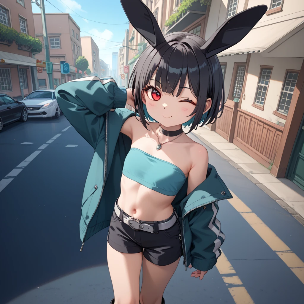 NSFW,Hololive,natsuiro matsuri,One Side Ponytail,cropped,High Leg Hot Pants,Embarrassed,blush,Night Park,wood,Public toilet,(Perfect hands),(Perfect Anatomy),(masterpiece),(highest quality)