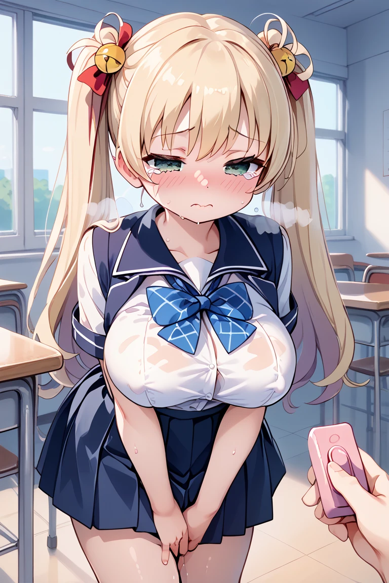 nsfw:1.2,prison,blonde,Braid,blue eyes,Big Breasts,blush,Sweat,Sloppy face,((Hanging eyes、Sailor suit、Torn clothes:1.5、Big Mouth、tooth))、(Himiko Toga),barefoot,Face down,Lying down,Sticking out tongue,saliva,looks happy,tickle,joy,shy,tears,Ahegao:1.5,Overflowing Sex Fluids、((vagina、SEX、1 Strong Man))、Large penis insertion、Dynamic pose、Roll one's eyes、Nipple protrusionissionary position, spread legs:1.5, legs up:1.2))、bangs、((Lying on your back:1.5))、Hair pulling:1.2、Hair being grabbed:1.5、Saliva:1.5、((bra lift:1.5))