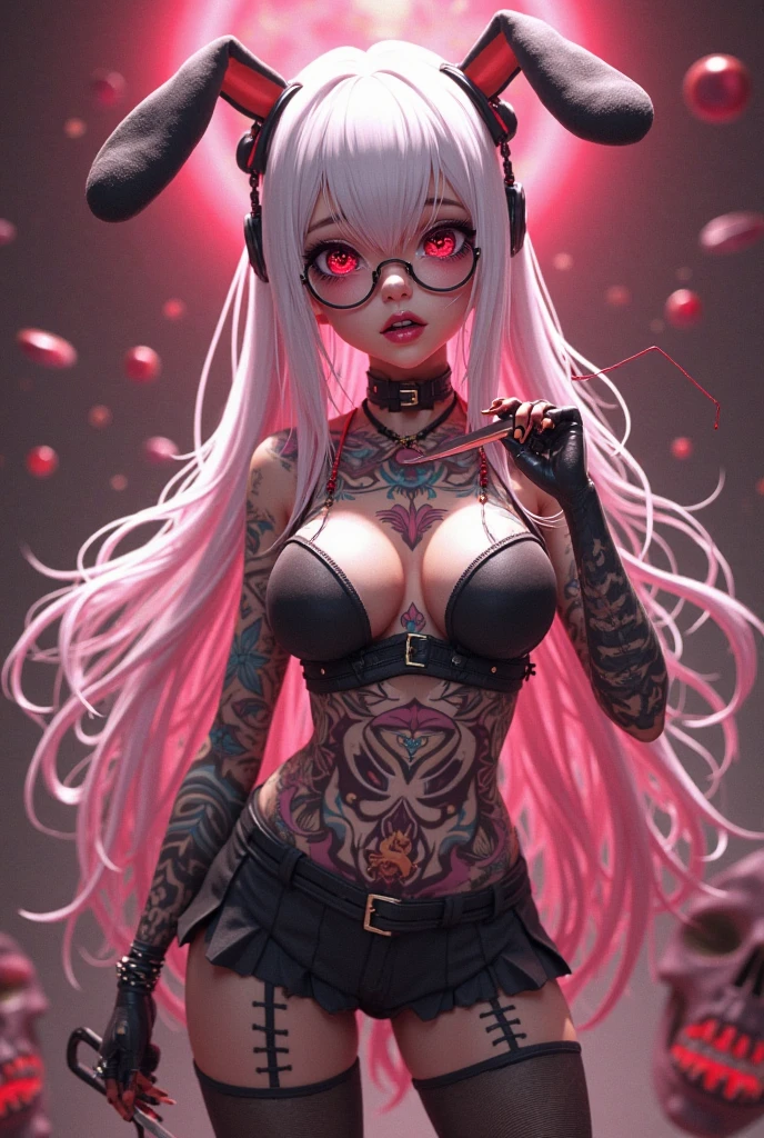 splash art, a quirky liquid portrait of a hauntingly beautiful dark werewolf woman, splash style of paint, Pixar style, Halloween colors, hyper detailed intricately detailed, fantastical, intricate detail, splash screen, liquid, gooey, slime, splashy, fantasy, concept art, 8k resolution, masterpiece, melting, complex background, intricate detailed, dark colors, fantasy, concept art, digital art, intricate, oil on canvas, masterpiece, expert, insanely detailed, 4k resolution.8k, bodybuilder, Greg rutkowski, fluffy wolf, portrait, 
bionic prostheses, gothic, cyberpunk, robocop, gamer, in headphones and cap, baseball cap different color, 
tattoos, hairy body,  women with short and long white hair, attractive beauty, 
works by Greg Rutkowski, elegance, dynamic lighting, spectacular lighting, high detail, 
digital coloring, 8k, erotica with a clear focus, big tits, porn models, stripper, full face, Scifi armor, Pouting lips, Seductive, Ebony
without underwear, full height, various hairstyles, bust, Phosphorus, Bright colors, Micro Bikinis, 
Thongs, Futurism, iron chest, iron tits, The iron bust