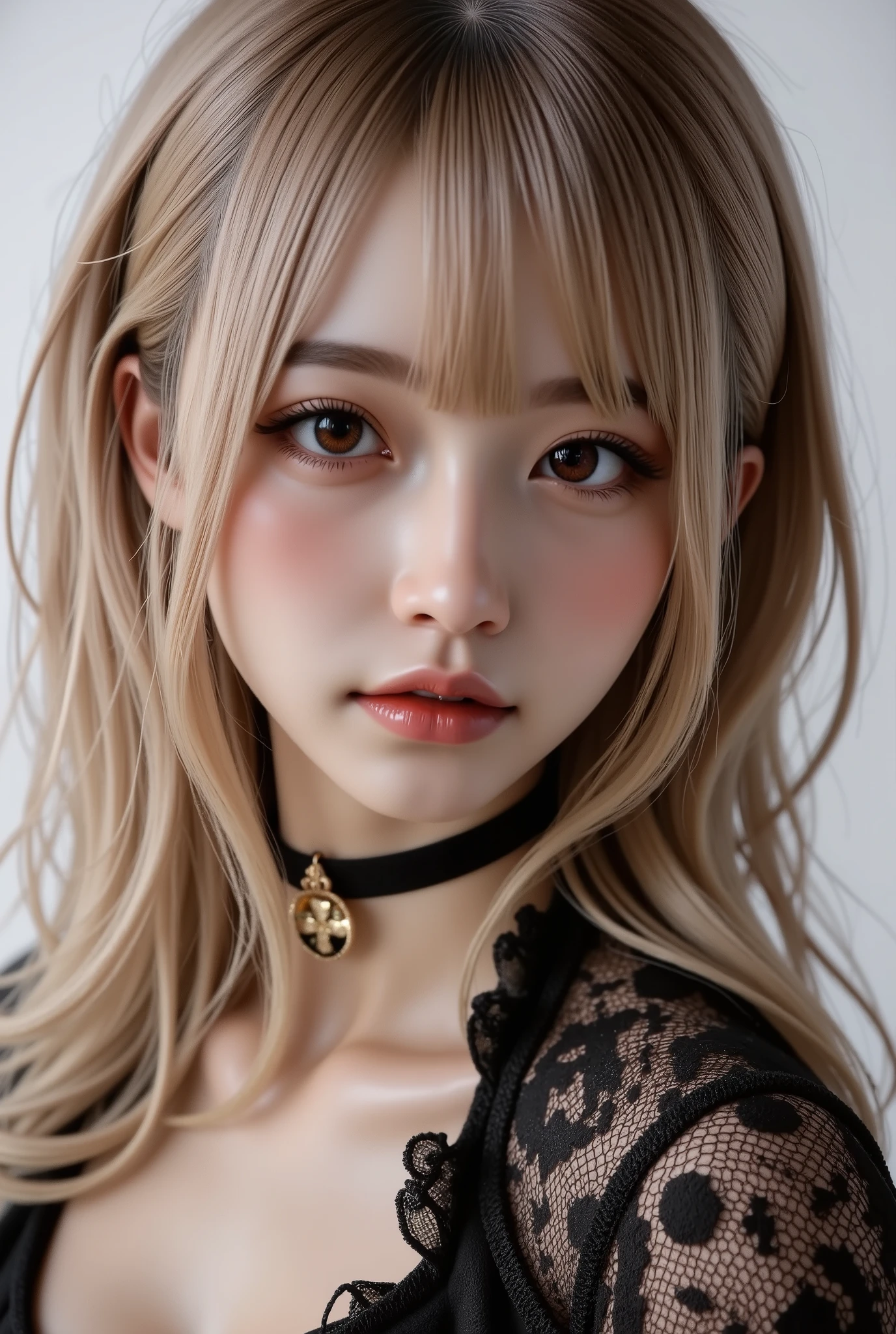  [Style: - "8k, masterpiece, realistic, photorealistic realism, hyper high resolution" - "highest quality, intricate, ultra-detailed digital art, (ultra_detailed, UHD:1.2)"] (Key Directive: - "The priority is the anatomical accuracy and texture of the materials" - "Ultra-sharp human eyes with biological accuracy") {Character: "(full body shot:1.3), [beautiful girl , perfect female skinny body], full bodyesbian, (Beautiful long legs in good style:1. 25) aaverage butt: "((firm, protruding buttocks))", (perfect hot model body:1 . 4) , (slim belly: 1 . 2) , (muscular body) , ((firm and full breasts:1.45))]" | Face: "full lips, pink lipstick, intense gaze" | Eyes: - "((sharp focus, no blurry eyes, Hyper absurd quality, Hyper details, Hyper realistic brown eyes:1.3))" - "((extra narrow eyebrows))" - "(Carefully draw Long blue_mascara)" - "(perfect round eyes)" full bodyesbian, High Contrast , Costume\((layer cut: 1.62)), ((Brightly colored clothing)), ((Lively,Active,vivaciousness)), ((no_Panties)), ((Exposing thighs)), (Erotic:1.6), ((black silken skirt, (tinyskirt:1.28), no_panties, curvy)), ((short skirt wrapped at the hips))) , (rich including decorative embroidery:1.29) , ((very intricate design of epic bodysuits:1.45)) , (red-(white)-black epic lacy:1.38) , (mesh stockings ((red lace)), BRAKE, (high heel, silver, shoes)) , ((curly hair(slicked to the two side)Intricately detailed)) , {"((turning back , back shot:1.25))"} , (Erotic,dynamic pose) , ((city night , walking On the street)), (Rendering engine: "Unreal Engine 5 path tracing, 16K texture maps") | The ultra-Highres,Unreal 5,Subsurface scattering,PBR Texturing,Post-Processing,Anisotropic Filtering,depth of fields,Maximum Sharpness and Sharpness,multi-layered texture,Albedo and Specular maps,Surface Shading,Precise simulation of light-material interactions,perfectly proportions,Octane rendering,Two-tone illumination, Wide Aperture, low ISO, white balance, The rule of thirds