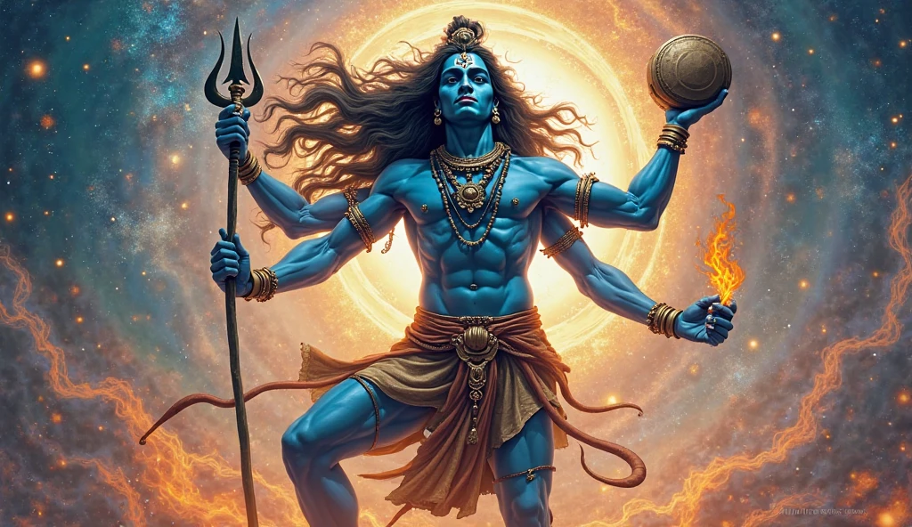 Create a image of lord shiva for phone wallpaper