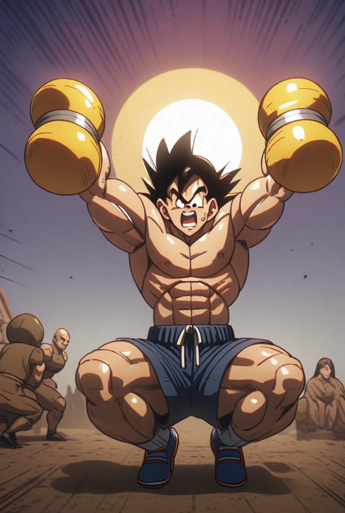 Dragon Ball、Sun Wukong、training at the King's Star、Strength training、Full power、