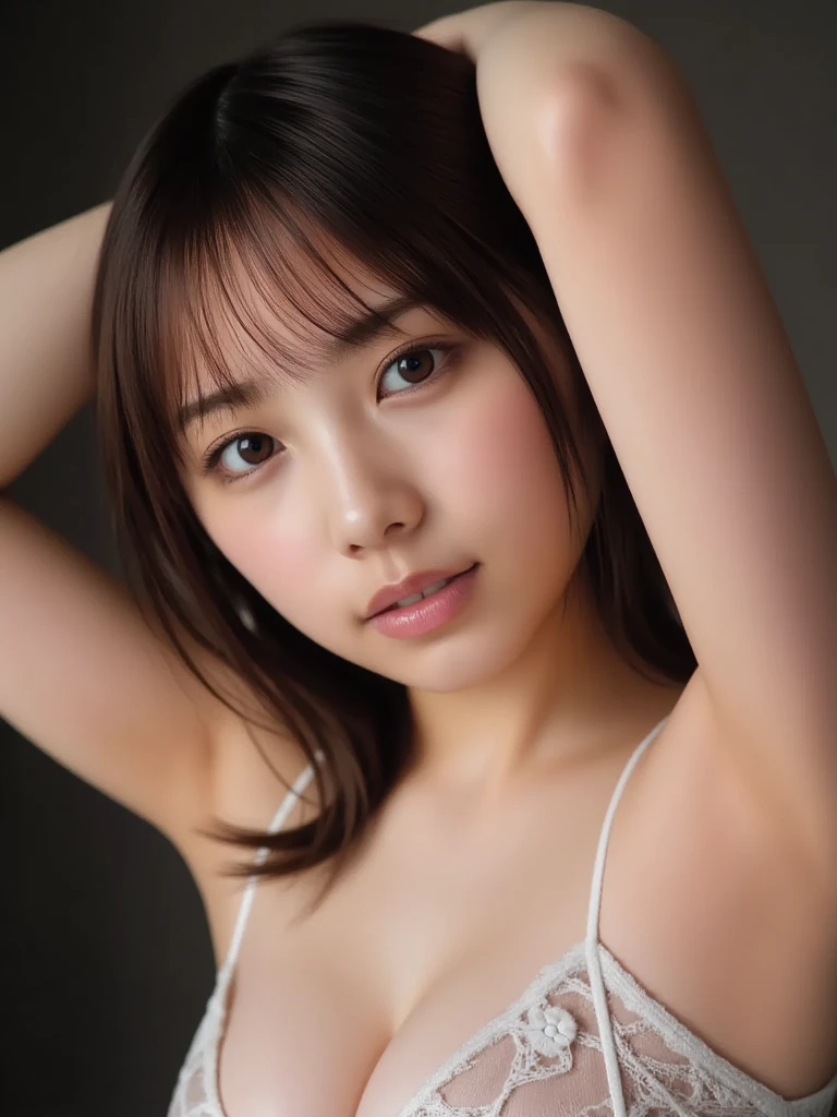 8K Ultra-high resolution Japanese women Don't hide your whole body Real Baby Face 8K RAW Portrait(Japanese women) Textured skin Pale skin Completely naked