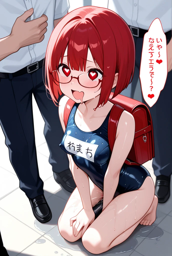 (( Kobayashi, the plan, nude, ((Bust size very very small.)), (flat chest:1.2), nude, nude )), ((2 comic panels, Speech bubble + Speak arrow (symbol)+ japanese comic book, bubble + the one sentence inside a text bubble )) , ((text boxes, gag, )) extremely detailed, (Perfect atomy), (gagged love, ((shibari bondage)) , ((tied)) , ((Arms tied behind the back, tape gag, tape bondage )) ,(( squat position , kneeling position on the floor , open legs position, Front position, legs symmetrical with the body )), ((nice feet, perfect feet, pies con anatomy, feet down)), ((Well defined face, detailed eyes)) , ((looking at the viewer)), ((head on )),