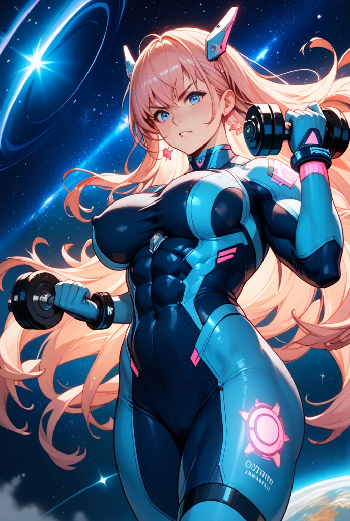 rabbit woman with blue and yellow eyes, in a blue bathing suit, long orange, pink shadow hair with rabbit ears same color bunny ears, space dandy, space hero, galactic hero, anime hero female, small smirk,long legs, mid bust, womanly figure.
absurdres, 8k,(RAW photo, best quality), (beautiful composition, coherent:1.3)
best quality, ultra high res, masterpiece, extremely detailed, 8k wallpaper, cinematic lighting,
beautiful detailed eyes, extremely detailed eyes and face, perfect anatomy,
shadow on face, an extremely delicate and beautiful girl
natural lighting, cinematic,