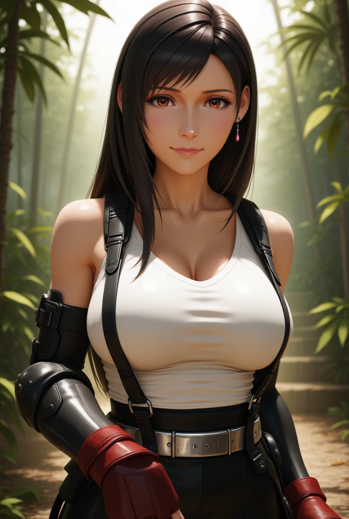 (ultra realistic,32k,RAW photo:1.1),(high detailed skin:1.1), 8k uhd, dslr, high quality, film grain, (makeup, mascara:1.1), lips,(thick\lips\),
(shiny glossy translucent clothing:1.1), <lora:DQ11JADE:0.8>jade (dq11), high ponytail, o-ring top, crop top, midriff, bare shoulders, shorts, belt, purple eyes, blackish-purple hair, (large breast:1.2),, <lora:add_detail:0.91>,
Pretending to be in a fencing pose,
(busty:1.1) , (chubby:0.1),(holography:1.2),<lora:LowRA:0.4>, dark theme, A Dark Forest at night, red dawn, bood, rotten trees