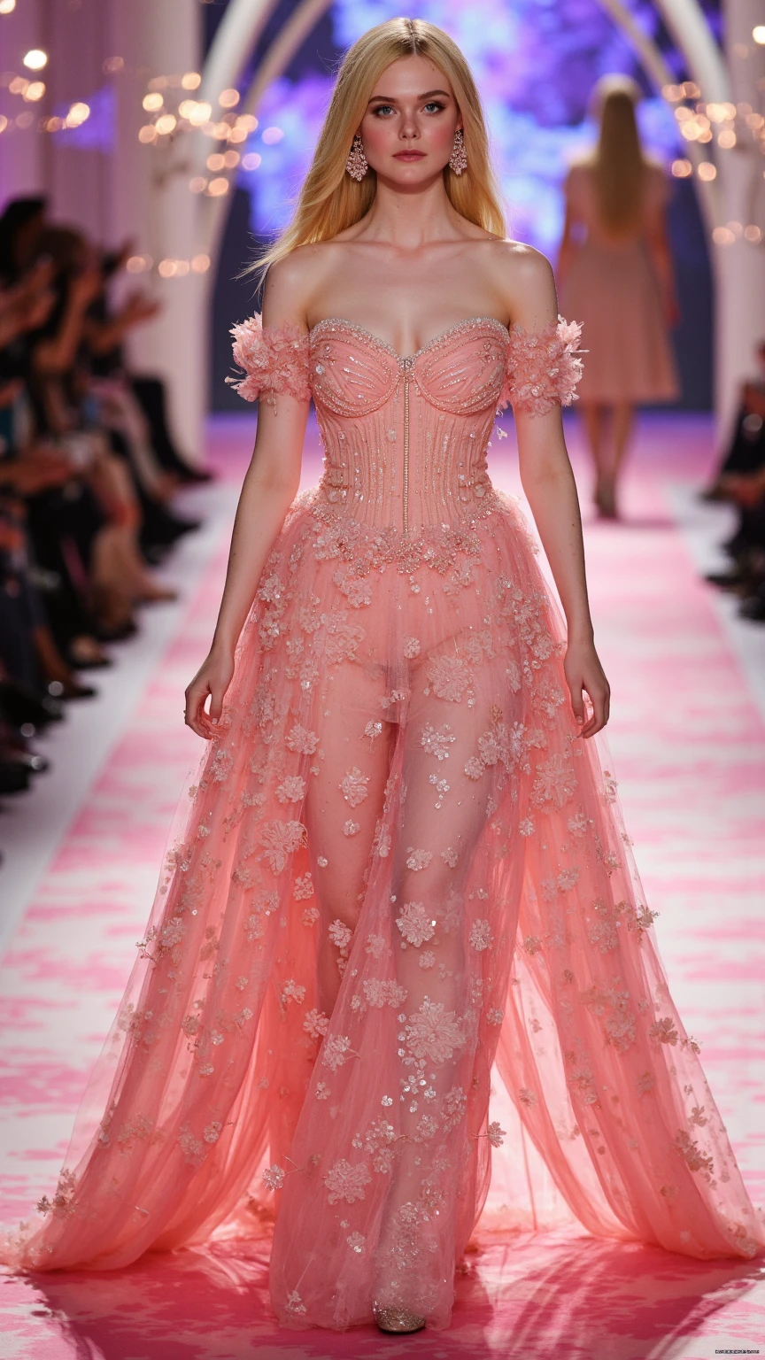 create the most perfect and iconic dress for the met gala with the theme:“Sleeping Beauties”: o Despertar da Moda
Para o Met Gala com o tema “Sleeping Beauties”: The Awakening of Fashion”, o vestido mais icônico e exuberante da noite deveria capturar a essência mágica e encantadora da história de “A Bela Adormecida” whileo oferece um design inovador e impactante. The look must be a true haute couture masterpiece, reflecting the enchanted beauty of history and the awakening to a new era of fashion. Let's detail what this dress would look like:
Estrutura e silhuette:
silhuette: The dress would have a fairytale silhouette, mixing classic and contemporary elements. Imagine a dress with a voluminous skirt and structured bodice, combining the elegance of a ball gown with a touch of fantasy. The skirt could be shaped like a "Dome" or in lush layers, creating an imposing and magical presence.
bodice: The bodice would be fitted and detailed, with a design that evokes the royalty and sophistication of fairy tales. It could have a high collar or a sweetheart neckline., adorned with intricate embroidery, crystals and lace details. The bodice could also have delicate armor elements., remembering the enchanted and protective aspect of the dress.
overskirt: The skirt would be in lush layers of tulle, organza and silk, creating a fluid and ethereal movement effect. The top of the skirt could be decorated with 3D flower details or faux feathers, whileo a parte inferior poderia ter um acabamento em forma de “Dome” que se abre dramaticamente.
Fabrics and Textures:
Main Fabrics: Use luxurious fabrics like silk, velvet and organza. The dress could incorporate metallic or glittery fabrics to add a touch of magic and enchantment..
Textures and Finishes: Experiment with different textures, like embroidery in silver or gold threads, and details in rhinestones. The layers of tulle could be overlaid with embroidery of flowers and leaves, while