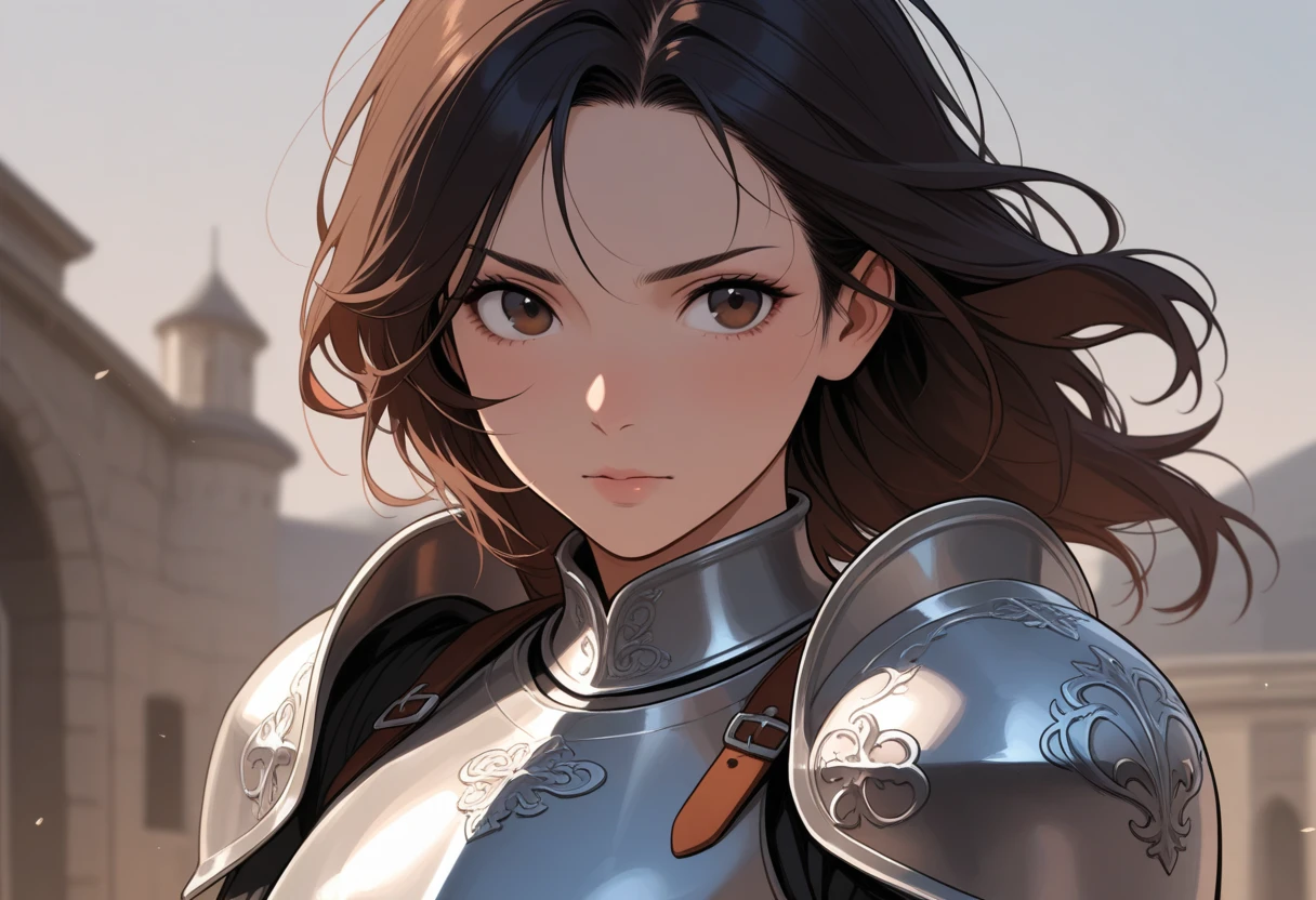 shortstack,<lora:ShortStacks-V1:1>, (masterpiece), (extremely intricate:1.3), (realistic), portrait of a girl, the most beautiful artwork in the world, (medieval armor), metal reflections, upper body, outdoors, intense sunlight, far away castle, professional oil painting of a stunning woman by Ed Blinkey and Atey Ghailan and Jeremy Mann and Greg Rutkowski, detailed, sharp focus, dramatic, award winning, matte drawing, cinematic lighting, octane render, unreal engine, volumetrics dtx