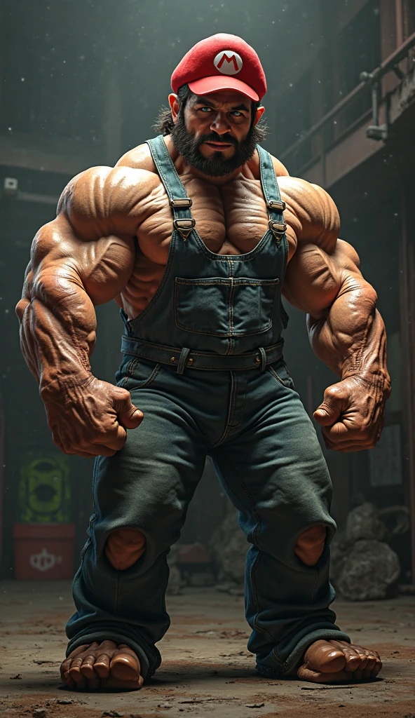 Wolverine dangerous looks looking, strong arms and chest