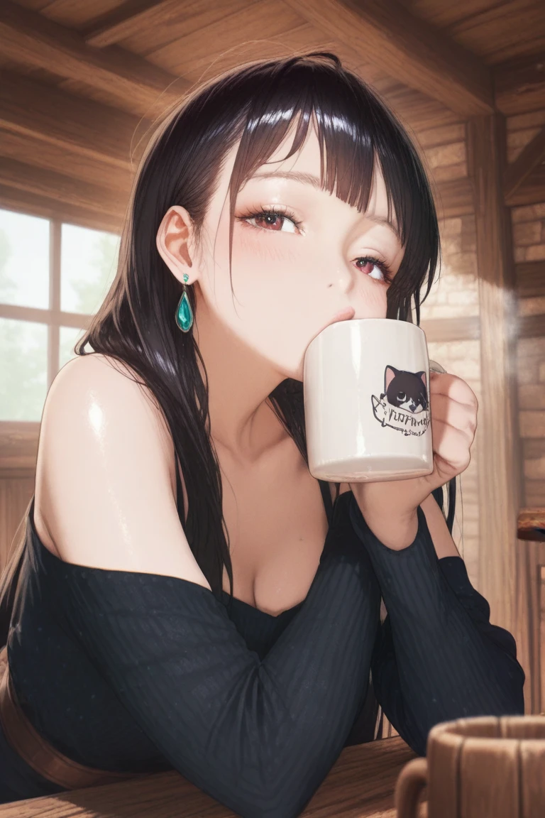 There is a cat sitting next to a glass of milk, cat drinking milk, illustration of 1 cat, ultra-realistic illustration, ultra-realistic illustration, hyper-realistic illustration, a cat. realistic painting, by Wayne England, realistic illustration, hyper realistic illustration, portrait, close portrait, award-winning hyper-realistic, by Lisa Milroy, by Galen Dara