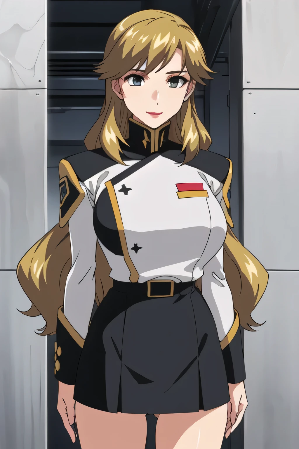 Will he have long hair,Please Become Blonde,wavy hair with an elegant expression,American police uniform ,Can you draw a military uniform, American police uniform ,smile, The mature appeal of a 40-year-old woman,it is important to accurately draw 5 fingers,2 human arms ,をさらにに、micro mini skirt,,, dark blue panties ,(draw a more delicate expression),( dark blue panties ),brown stockings,Black High Heels,That's enough, don't cut your face。I need it for work。, ,, , , She's an attractive woman , , , , Thin Waist , , ,dark blue panties through gaps