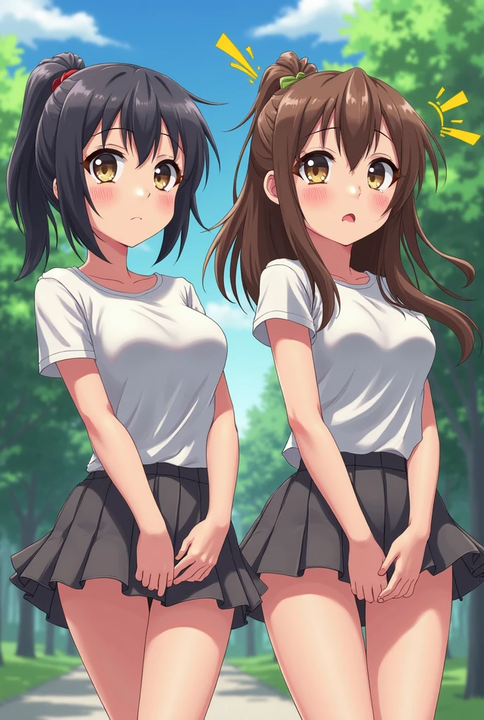 Haruhi, 1 girl, 一人in, chest, looking for_in_viewer, smile, short_hair, Open_mouth, 前hair, skirt, Brown_hair, shirt, ribbon, just_shoulder, cleavage, Brown_eye, Moderate_chest, clavicle, hair_ribbon, :d, pleined_skirt, hairband, No sleeve, Moderate_hair, character_name, green_skirt, V shape_Eyebrow, No sleeve_shirt, Cheerleader, orange_hairband,1girl,masterpiece, expensive quality, very_expensive_solve, big_file size, full color,(completely nude:1.2),pussy,niplles,(vaginal sex:1.2),(toddler:1.6),(chibi:1.3),(flat chest:1.5),