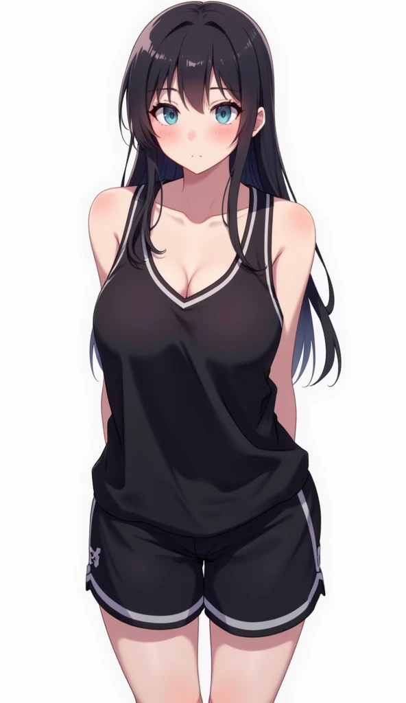Create a realistic picture of that girl below looking extra gorgeous, cute and hot