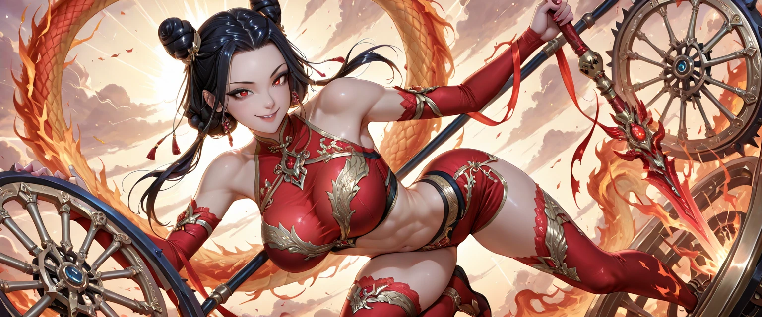 a close up of a girl , detailed hair , big booobs ,  shadowbringers cinematic, 4 k detail fantasy, a beautiful fantasy empress, game cg, xianxia fantasy, xianxia hero, 2. 5 d cgi anime fantasy artwork, cinematic goddess close shot, ruan jia and artgerm, wow 4 k detail fantasy, hyper-detailed fantasy character, high definition, hyper- detailed,perfect, fantastic, detailed facial and body skin texture, detailed vagina (pussy), detailed eyes .