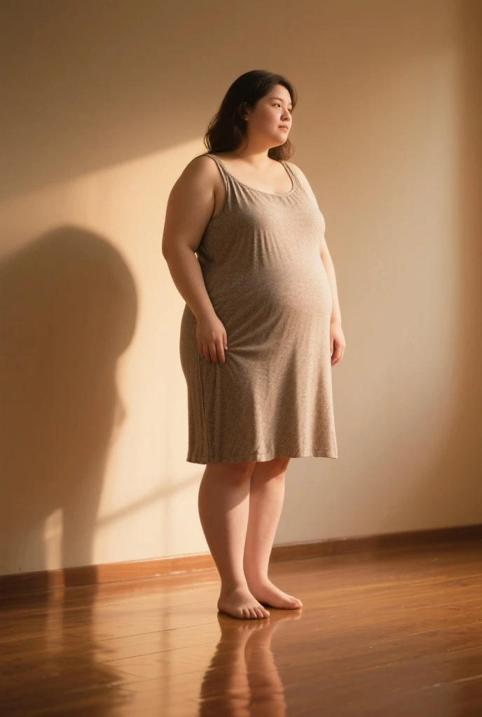 a 10 year old obese girl, chubby cheeks, round face, double chin, thick arms and legs, wearing a , standing in a bed, realistic, detailed, highly detailed, intricate details, photorealistic, 8k, masterpiece, cinematic lighting, dramatic shadows, vibrant colors