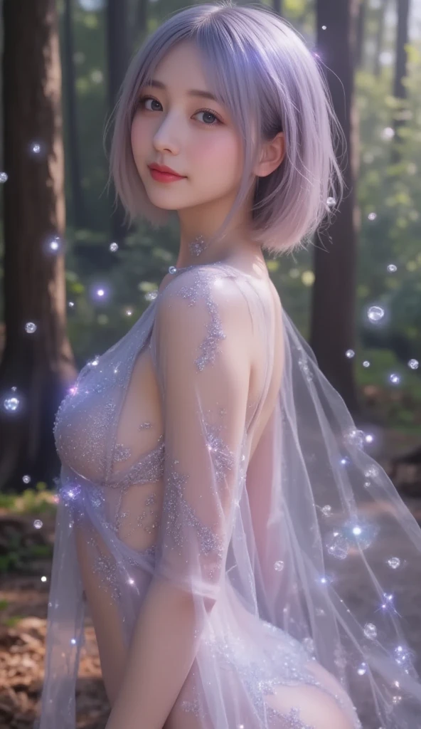 NSFW,((highest quality, 8k, masterpiece :1.3)), 1 girl, pretty woman with thin abs :1.3, (medium short hair, huge breasts :1.2), pajamas:1.1, super detailed face, fine eyes,