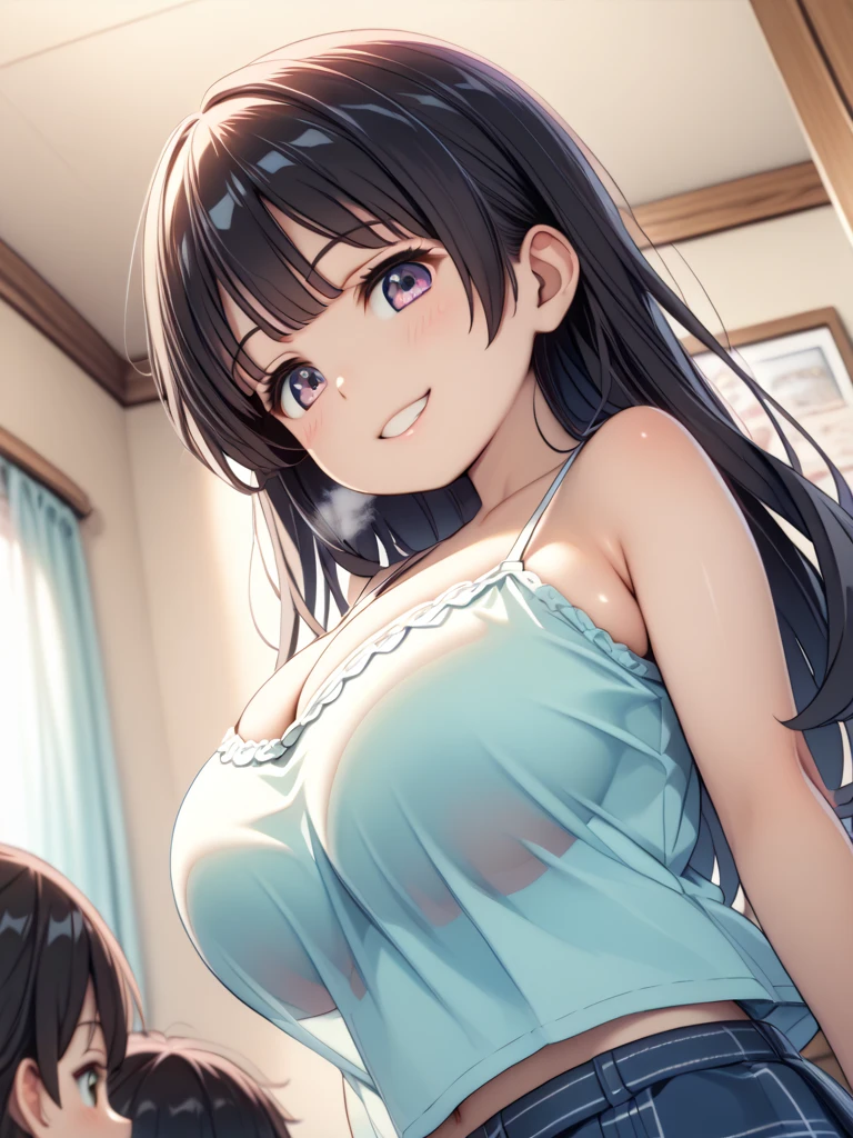 big breasts:1.5、、highest quality、very detailed、Very realistic eye masterpiece、highest quality、very detailed、gray hair、perfect face、long hair、white dress、sundress、anime、countryside、clear、slender、love juice、nsfw、Hard 、from below、masturbation、love juice、Pee、frills、Chin Chin、penis、Futanari、man's daughter、dick、peniale organ、rod、erection、Glans、