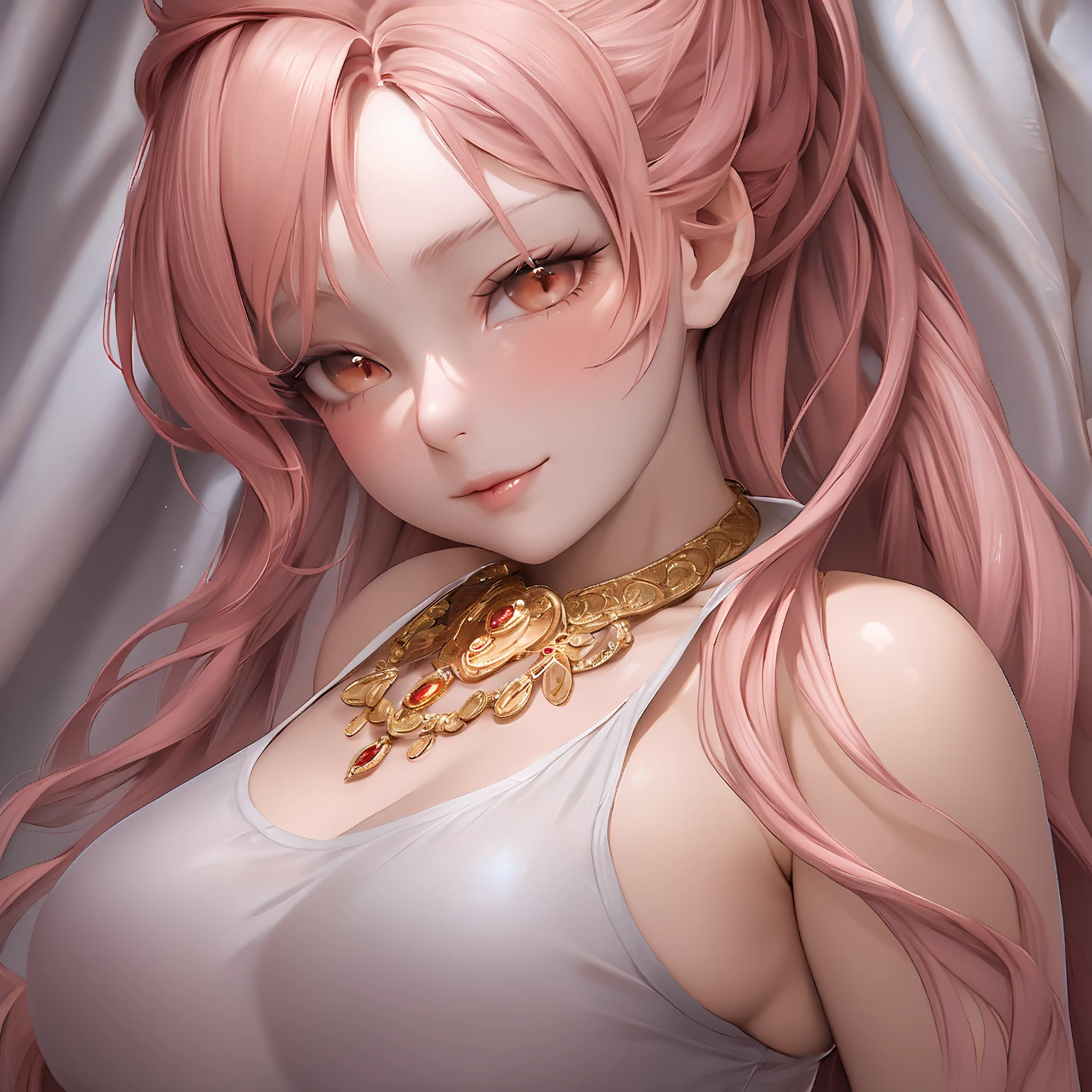 Ultramammy、idol、Burst breasts、Puffy nipple、large areola、big har、long  hair、A fully naked、breast milk