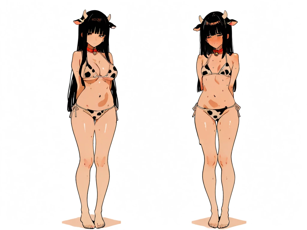 naked,nsfw,nude,(((character sheet,anime,turnaround:front-side-back))),vtuber,shirase sakuya,/(idol_m@ster/),black straight hair
