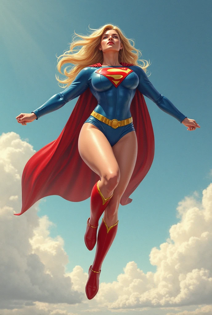 open window(((full body view))); old Supergirl 1984s Julie Hagerty(((very beautiful old Supergirl (((1984s Supergirl movie costume))); Julie Hagerty))) Super old woman Julie Hagerty; full body; stretched in the air, confident, powerful, indestructible, attractive; flutuando no ar. 