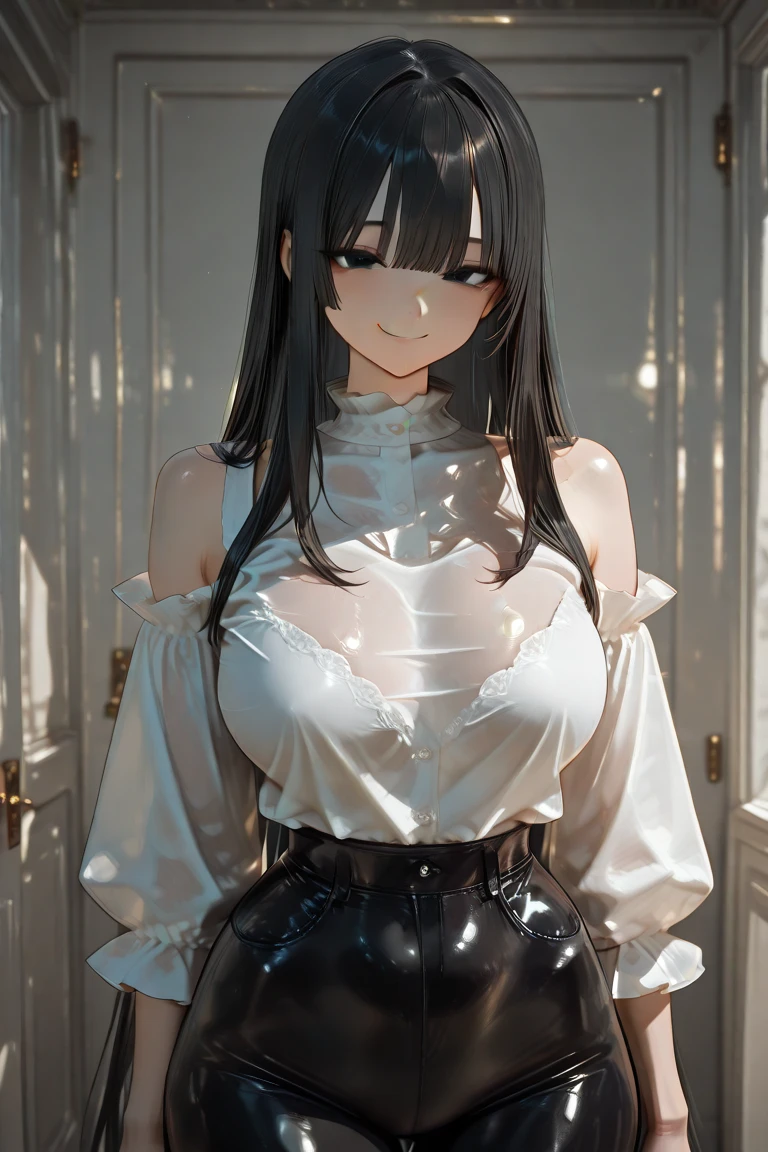 (navel, (big breasts: 1.3) feature, Soaked clothes, (super mini skirt, tight body)), White shirt, transparent shirt, (crop top, heavy rain), long hair, black hair, curls, double eyelids, None, no underwear, Sexy figure, perfect physique, ((Realistic lighting, best quality, 8K, masterpiece:1.3)), sharp focus:1.2, 1 girl, Stunning beauty and perfect body:1.4, beautiful eyes, big ass