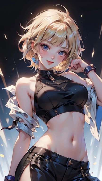 ((Highest quality, 8k, masterpiece: 1.3)), ((One girl:1.5)), The beauty of slim abs: 1.3, Casual Hairstyles, Super detailed face, Delicate eyes, double eyelid, smile, Highest quality, 4K, 8k, High resolution, masterpiece:1.2, Very detailed, Actual, Vibrant colors, Beautiful Eyes, 繊細なsmile, Blushed, Textured skin, masterpiece, High resolution, Highest quality, Blushed, Blushing ,lure,Show off your figure,Ultra high leg,Naked buttons,(Removing the fabric),Low rise,NSFW,pose,Small fabric area,shame,Exhibitionism,