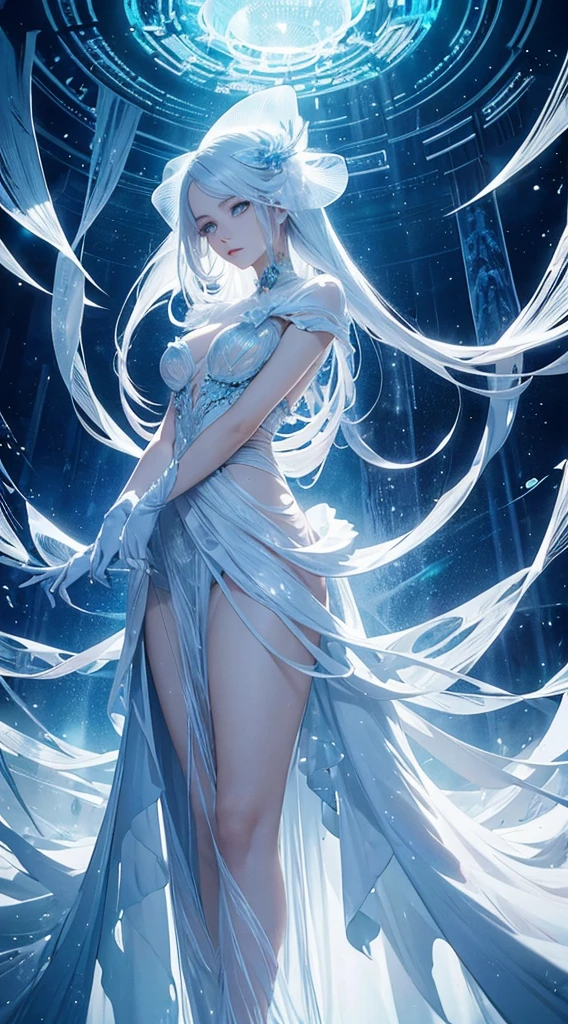 ((Realistic illumination,top Quority,8K,tmasterpiece:1.3)),Clear focus:1.2,1个Giant Breast Girl,Perfect beauty:1.4,Slim abs:1.1,((long dark white hair,The large:1.2)),(Torn dress:1.3,white transparent full leg stockings:1.2,Mesh transparent white panty interior,during night:1.1),delicated face,二重まぶた,Reached,(Whole body lying in bed: 1.2),facing at camera,Raise your legs high,legs are open,hightquality,tmasterpiece,超A high resolution,(realisticlying:1.4),RAW photogr,1girll,darkly,Deep shading,cold light,Spread your legs apart,Reached,White transparent panties、One girl, Solo, (((trapped in big krystal)))(trapped in krystal:1.7),((add eye details)), ((add face details)), krystal, Star, shine, beautiful night sky on background, Moon, Stars on background,Diamonds、たくさんのkrystalが付いたドレス, fantasy dress, A magical dress with a transparent chest, krystal製シースルー, lady with glowing flowers dress, intricate fantasy sheer dress, See-through rainbow color, translucent intricate gown, Translucent intricate costume design, translucent dress, a stunning young ethereal figure, jeweled opal statue, fantasy transparent costume, Made of dried flowers、Glasswork、glass slipper with gold and white flowers, 気まぐれIntricate details, intricate and Elegant, beautiful detailed Elegant, Fairytale style, ultra Intricate details, Elegant. Highly detailed, complex and beautiful, golden Intricate details, Cinderella, side view Intricate details, Complex gold elements, Intricate details, Complex and detailed, super complex details、very magical and dreamy, blue and white tones, Relaxing environment, Ethereal dreamy theme, dreamy aesthetic, quiet and serene atmosphere、A charming, Sheer,The nipple is visible、large boob、sexy-S 100, seductive lingerie camisole、a close up of a woman's underwear with a Bra and panties, bright blue shiny lingerie, lingerie, lingeries beauty, Sheer underwear, laced lingerie, lingerie!!, Bra, wearing sexy lingerie, Bralette, captivating and enticing, harnesses and garters, lingeries, so sexy