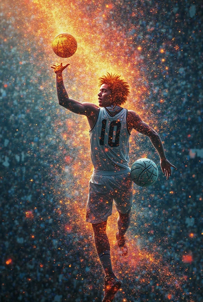 <lora:ElementFireSDXL:1>ElementFire Orange a 16 y.o. boy with curly hair practicing basketball free throws,Highly detailed, vibrant microscopic photography of a thriving microscopic world, showcasing colorful algae, intricate diatoms, dynamic bacteria, and other microorganisms, with a sense of depth and motion, abstract composition, clean background, shallow depth of field, high resolution, crisp details, smooth bokeh, vibrant colors, surreal atmosphere, concept art, artstation, wallpaper, illustration, illustrative style, dramatic lighting, evoking curiosity, educational, intriguing, detailed texture, detailed foreground, detailed background, watercolor style, pastel colors, storytelling, conceptual, imaginative, imaginative realm, enchanting flames, burning fire, blazing, (Masterpiece:1.3) (best quality:1.2) (high quality:1.1)